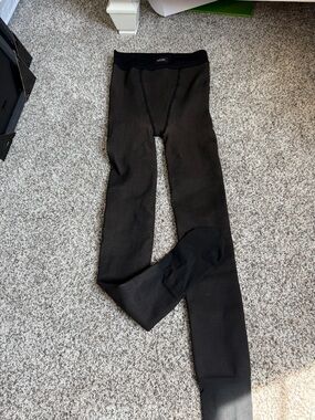 NOOSH Toast Black Fleece-Lined Leggings